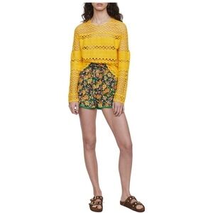 NWT MAJE OVERSIZE SWEATER IN CROCHET KNIT